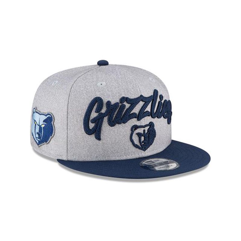 NBA Memphis Grizzlies Official Draft 9Fifty Snapback (KGN6302) - Grey New Era Caps